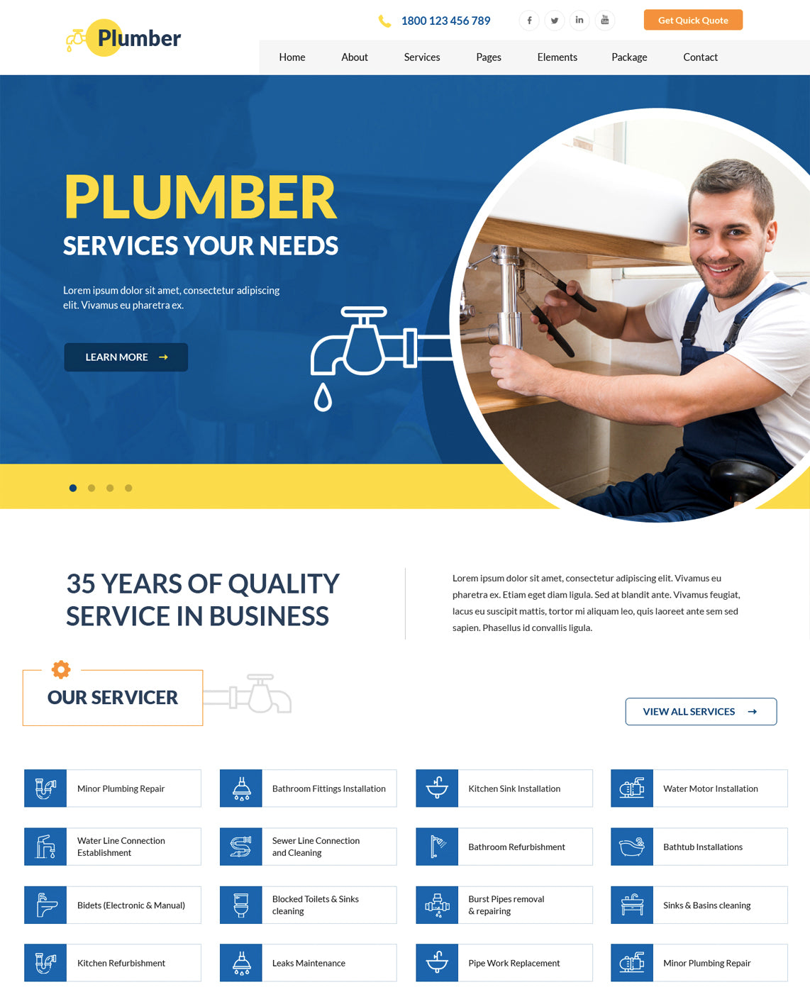 Expert Plumber Free WordPress Theme