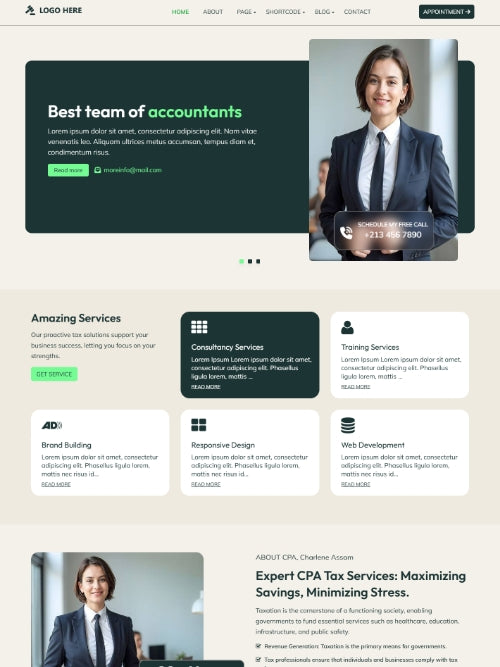 CPA - Accountant Wordpress Theme