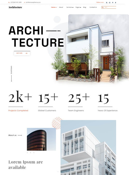 Architecture Wordpress Template