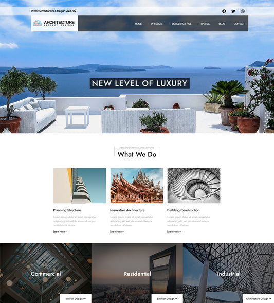 Modern Architecture Free WordPress Theme