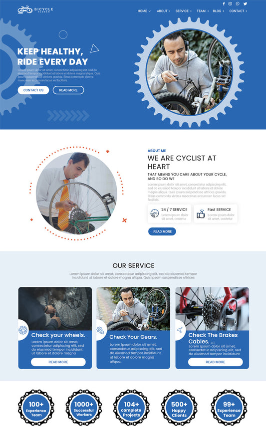 Bicycle Repair Wordpress Theme