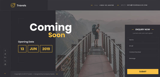 Coming Soon Wordpress Theme