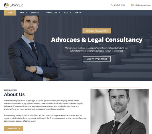 Expert Lawyer Free WordPress Theme