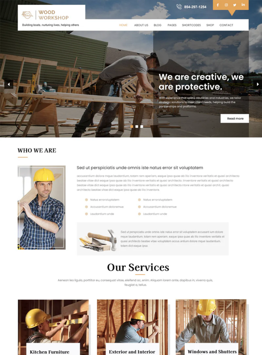Premium Wood Master Wordpress Theme