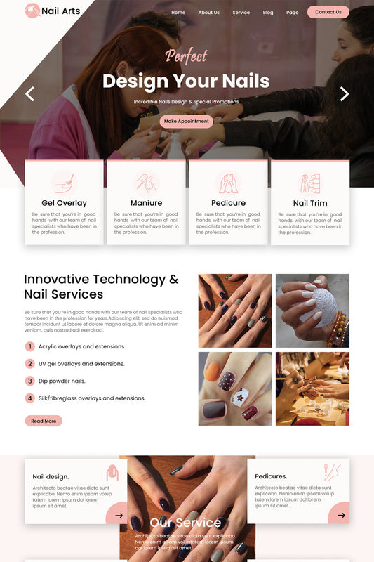 Nail Salon Wordpress Theme