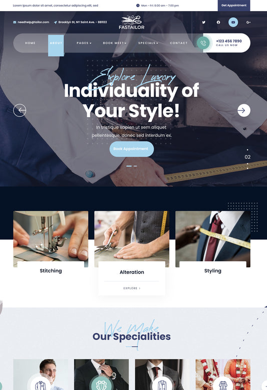 Expert Tailor Free WordPress Theme