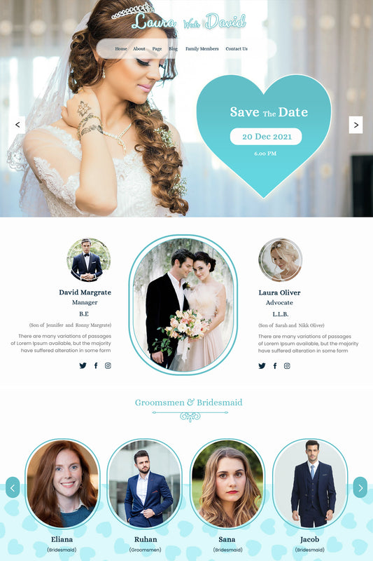 FREE My Wedding WordPress Theme