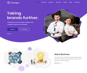 Hexagon business wordpress theme