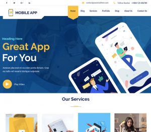 Multi Mobile App Wordpress Theme