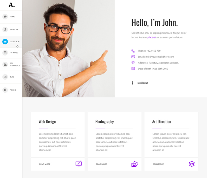 Free Resume WordPress Theme Create A Professional CV With Free WP Theme