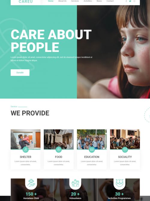 charity wordpress theme