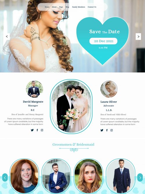 Wedding wordpress theme