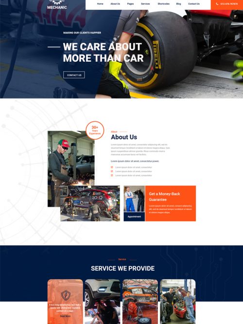 Automobile Shop Wordpress Theme