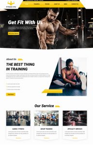 Fitness Club Wordpress Theme