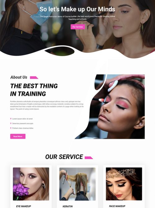 Makeup Artist Wordpress Theme