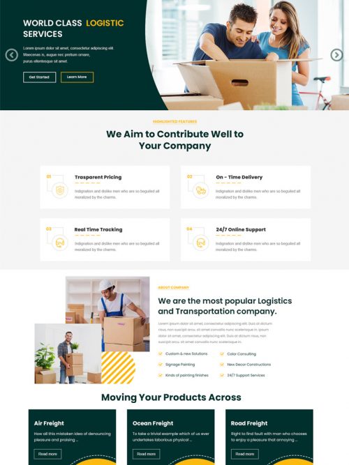 Movers Wordpress Theme