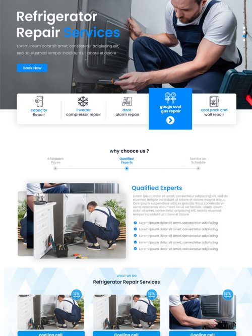 Refrigerator Repair Wordpress Theme