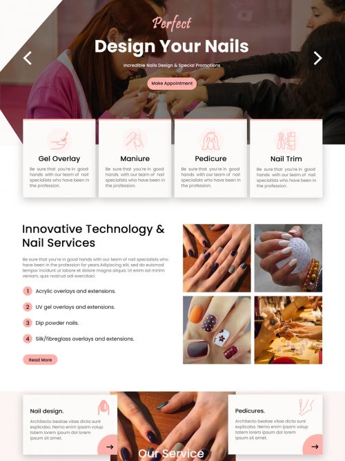 Nail Salon Wordpress Theme