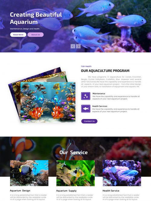 Aquarium Wordpress Theme