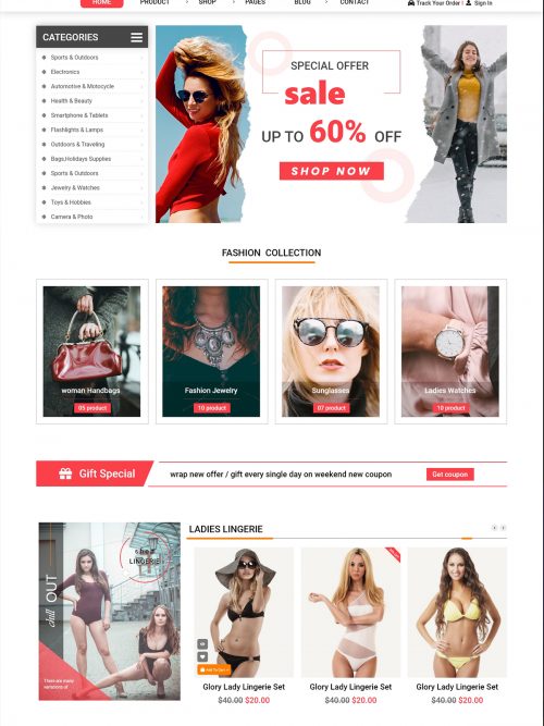 Feminine Wordpress Theme