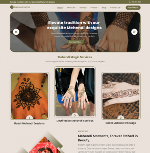 Heena Mehandi Wordpress Theme