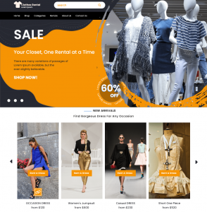 Clothes Rental Services wordpress theme