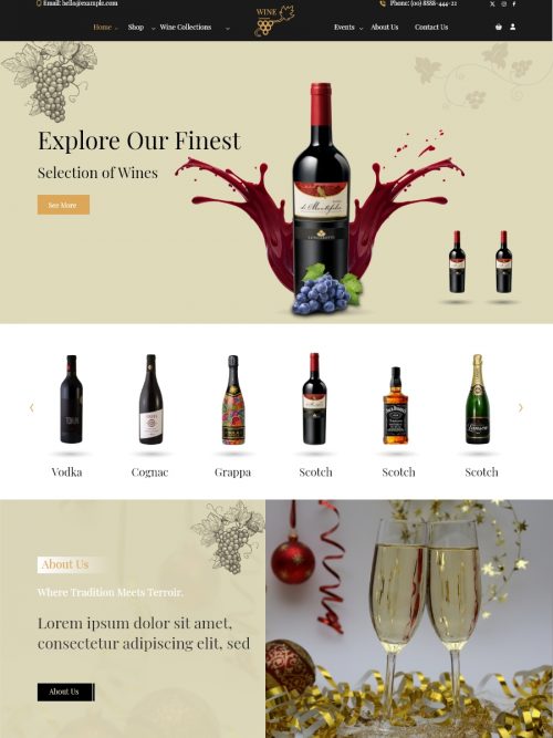 Wine Store Wordpress Theme