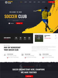 Soccer Wordpress Theme