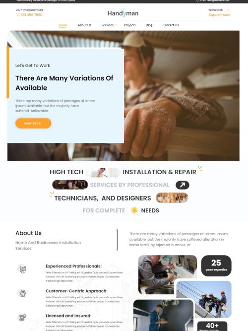 Handyman Wordpress Theme